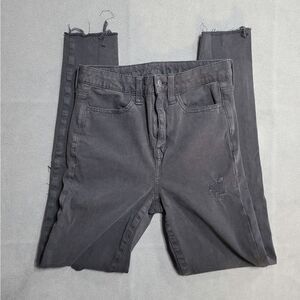 American Eagle Super Hi-Rise Jegging Size 2 Black 360 Next Level‎ Stretch Denim